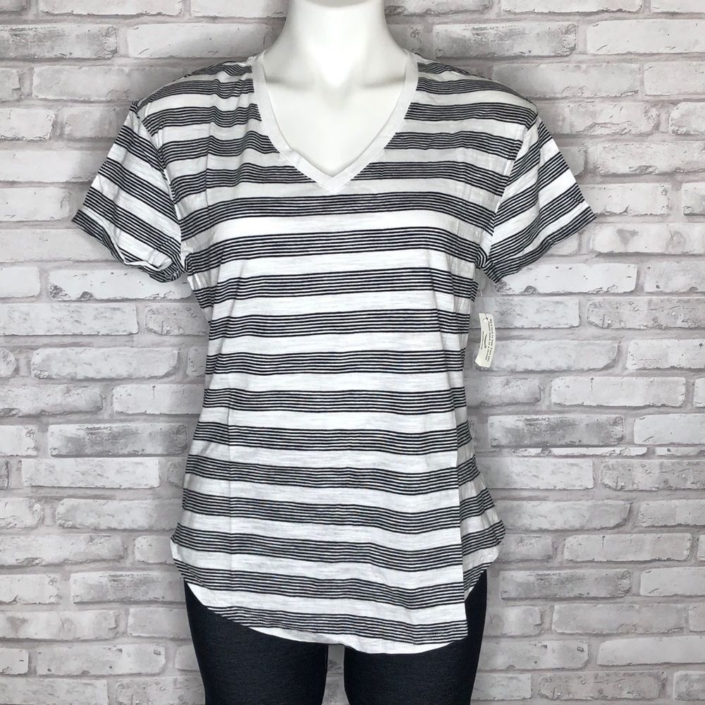 Daily Ritual black and white striped tee, Medium